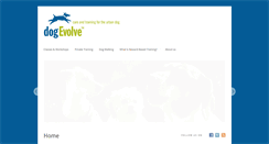 Desktop Screenshot of dogevolve.com