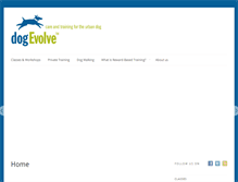 Tablet Screenshot of dogevolve.com